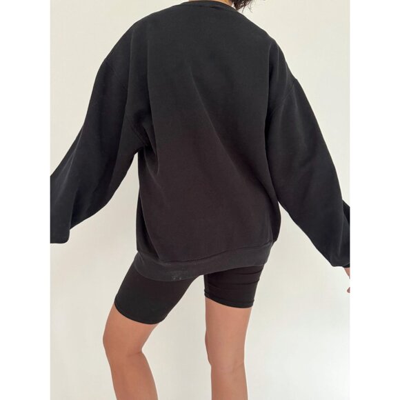 90s vintage black Purdue college graphic collegiate unisex cozy crewneck sweater - Picture 5 of 9